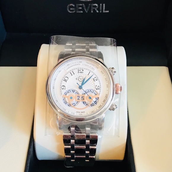 GV2 By Gevril Men's Montreux Bracelet Watch, 44mm - Picture 5 of 16